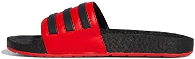 adidas Unisex Adilette Boost Slides Sandal, Vivid Red/Core Black/Core Black, 9 US Women | Image 2