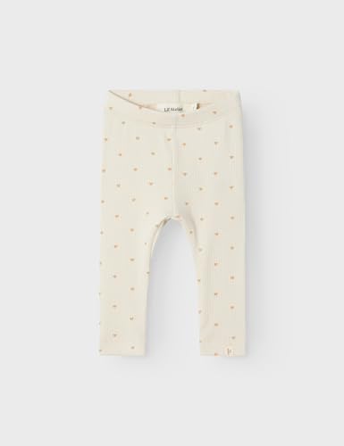 NAME IT Baby - Mädchen Nbfgago Slim Lil Noos Leggings, Turtledove/AOP:Heart, 74 EU