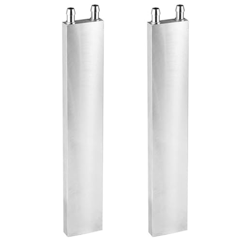 Echwave Bloques de refrigeración de Agua líquida de Aluminio para Ordenador, CPU y Ordenador portátil, 2 Unidades, Color Plateado, de refrigeración (240 mm)