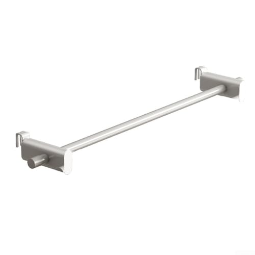 Toallero de baño de 30 cm para radiador de calefacción de 0,3 2 m montado en la pared, estante de almacenamiento cromado ideal para baño (30 cm de longitud)