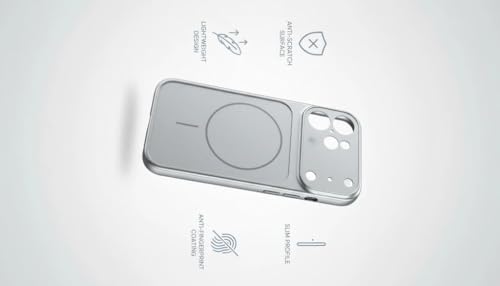 Image of for iPhone 16 |Convert to 17 pro /17 Pro Max Style Premium Back Glass Magsafe Wireless Charge Converter Cover Magnetic Case for iPhone 16 |Convert to 17 pro /17 Pro Max (Silver)