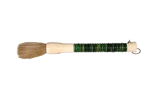 Artissance AMCB030L-G Jade Abacus Disk Large, 12 Inch Long, Green Calligraphy Brush