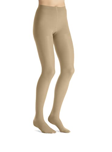 JOBST UltraSheer Waist-High Compression Stockings for Women - Closed Toe - Medical Compression 15-20 mmHg - For Varicose and Spider Veins - Helps Prevent Swelling - Natural, Medium