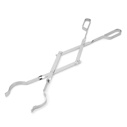 Stanbroil Heavy Duty Stainless Steel Outdoor Campfire Fireplace Tongs,Log Grabber, Fireplace Accessory for Outdoor,Picnic,Barbecue