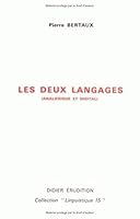 Les Deux Langages (Analogique Et Digital) 2864600633 Book Cover