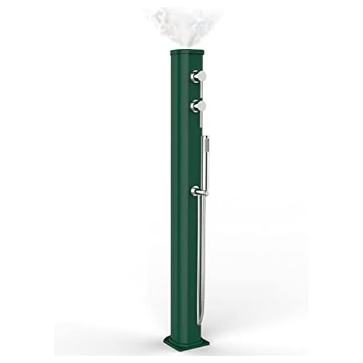 Arkema Design Fuente En Aluminio De Jardín Solar Con Mezclador, Deviator, Ducha Movil Y Nebulizador; Jolly Go Jg150/6016 Verde