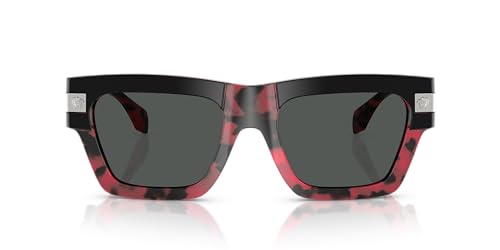 Image of Versace Man Sunglasses Havana Blue Frame, Dark Grey Lenses, 55MM