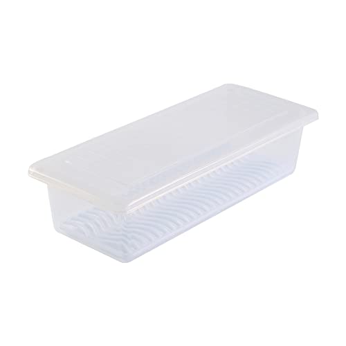 boite a fromage pour frigo,30x11.7x9cm Boîtes de Rangement de Cuisine hermétiques avec bac de vidange,Conteneurs de Stockage de réfrigérateur empilables (30x11.7x9cm) Cover