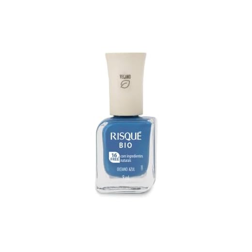 Risqué Esmalte Bio Azul Cremoso Oceano Azul 9Ml