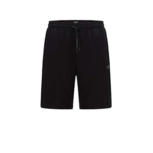 BOSS Heren Mix&Match Short CW Loungewear-shorts van stretchkatoen met geborduurd logo