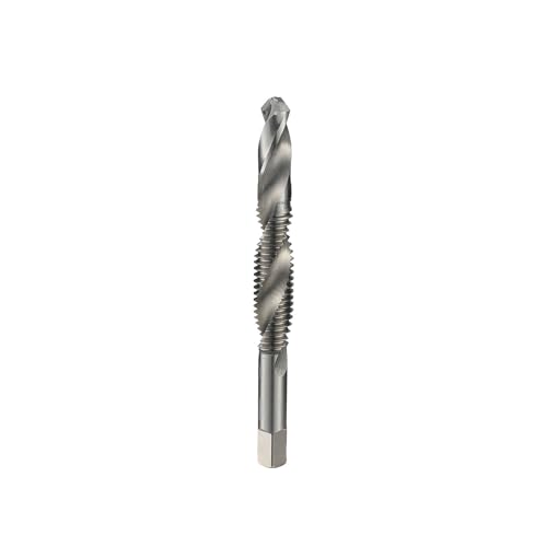 Image of 1/4"-28 HSS Combinded Drill and Tap，Screw Tap Drill Bits for Drilling Tapping Countersinking DRINYOUNG (1/4"-28)