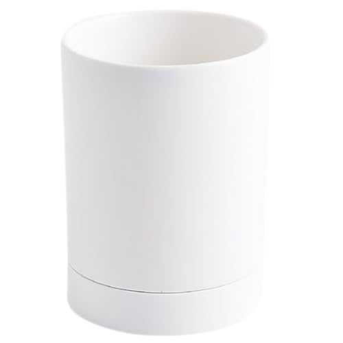 Toddmomy Organizador de encimera y porta palillos de cerámica con estilo nórdico, función de drenaje y apto para microondas, para utensilios en cocina