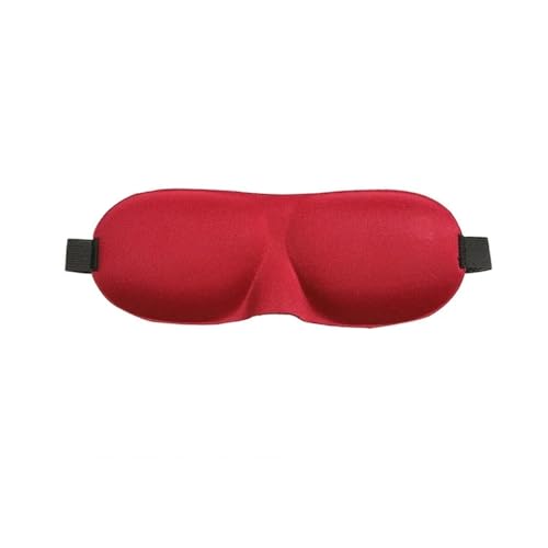 アイマスク 2PCS Portable Soft Eye Mask Travel Sleep Rest Assisted Sleep Mask Eye Mask スリープマスク(Red)
