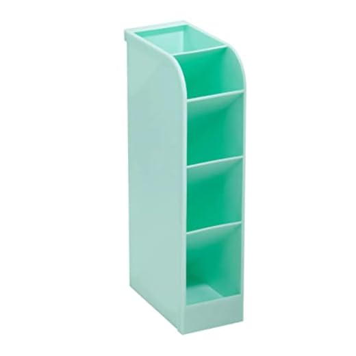 Organizador Multiuso Vertical 5 Divisórias Verde Pastel, BRW