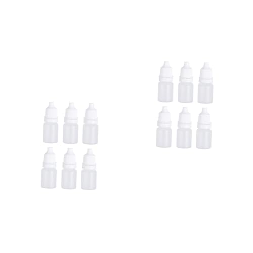 Cabilock 2sets 5ml Plastic Dropper Bottles Empty Liquid Dropper Bottles for Eye Drops 6pcs*2