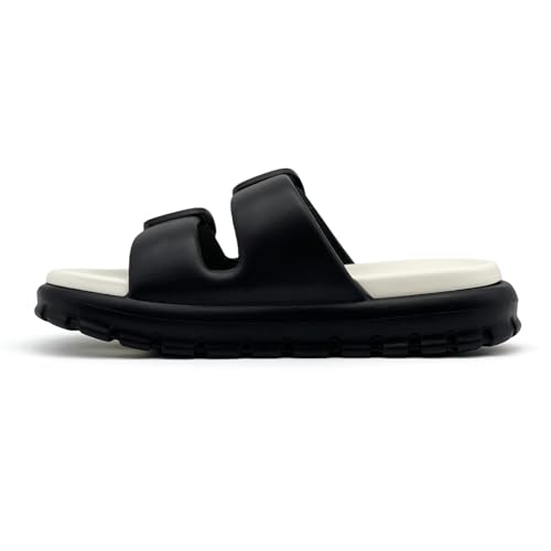 rosyclo Cloud Sandals for Women and Men, Pillow House Slippers Shower Shoes Bathroom Indoor Outdoor Slide Sandals, Buckle Adjustable, Ultimate Comfort, Lightweight, Thick Sole, Non-Slip3