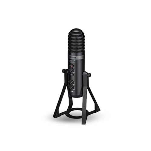 Image of Yamaha AG01 Black USB microphone with integrated high-performance mixer and Steinberg Software Suite
