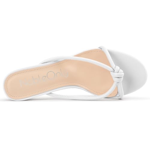 Image of NobleOnly Women's Black Kitten Heel Mule Sandals, 2.4 Inches, Open Toe, Slip On, Party, Prom, Wedding, Evening, Classic Style