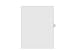 Kleer-Fax Letter Size Individual Letter Index Dividers, Side Tab, 1/26th Cut, 25 Sheets/Pack, White, Letter L (91812)