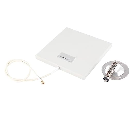 Cocoarm 14dBi 2,4 GHz antennpanel, riktad antennpanel 4 mil lång räckvidd WiFi-förlängare hög vinst WiFi-förlängare med kabelanslutningsskruvar för inomhus utomhus med monteringssats