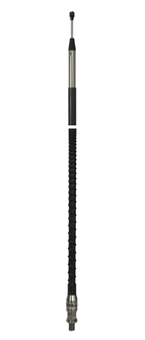 Sirio Antenna Twin-Log 5 High Performance 3000 Watts Cb Mobile Fiberglass Trucker Antenna, 5 Ft