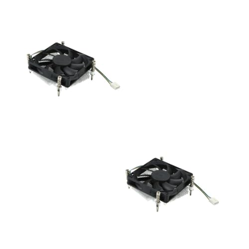 Ventilateur de dissipateur de chaleur Angoily avec double aircooler en aluminium noir