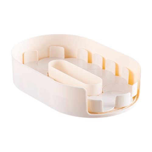 DimyFew Bandeja Giratoria para Especias Y Despensa, Blanco, Individual