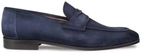 Mezlan - Mens Hand-Stained Penny Loafer Dress Shoes - Caro Suede Penny Loafer - Classic Formal Footwear for Business, Wedding, and Office