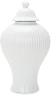 Europeisk lyxig plätering blommig tempel ingefärsburk vas Kina ming stil unik kreativ antik keramisk vas för heminredning vardagsrum kontor -A: hög 30 cm (B: hög 30 cm)