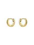 Ted Baker Crisete Logo Hoop Earrings (10mm) For Women (Gold)