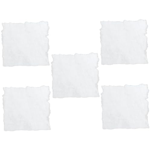 Beatifufu 5pcs Realistic Fake Snowflakes Christmas Tree Artificial Snow Blanket Decorative Fluffy Blanket for Holiday