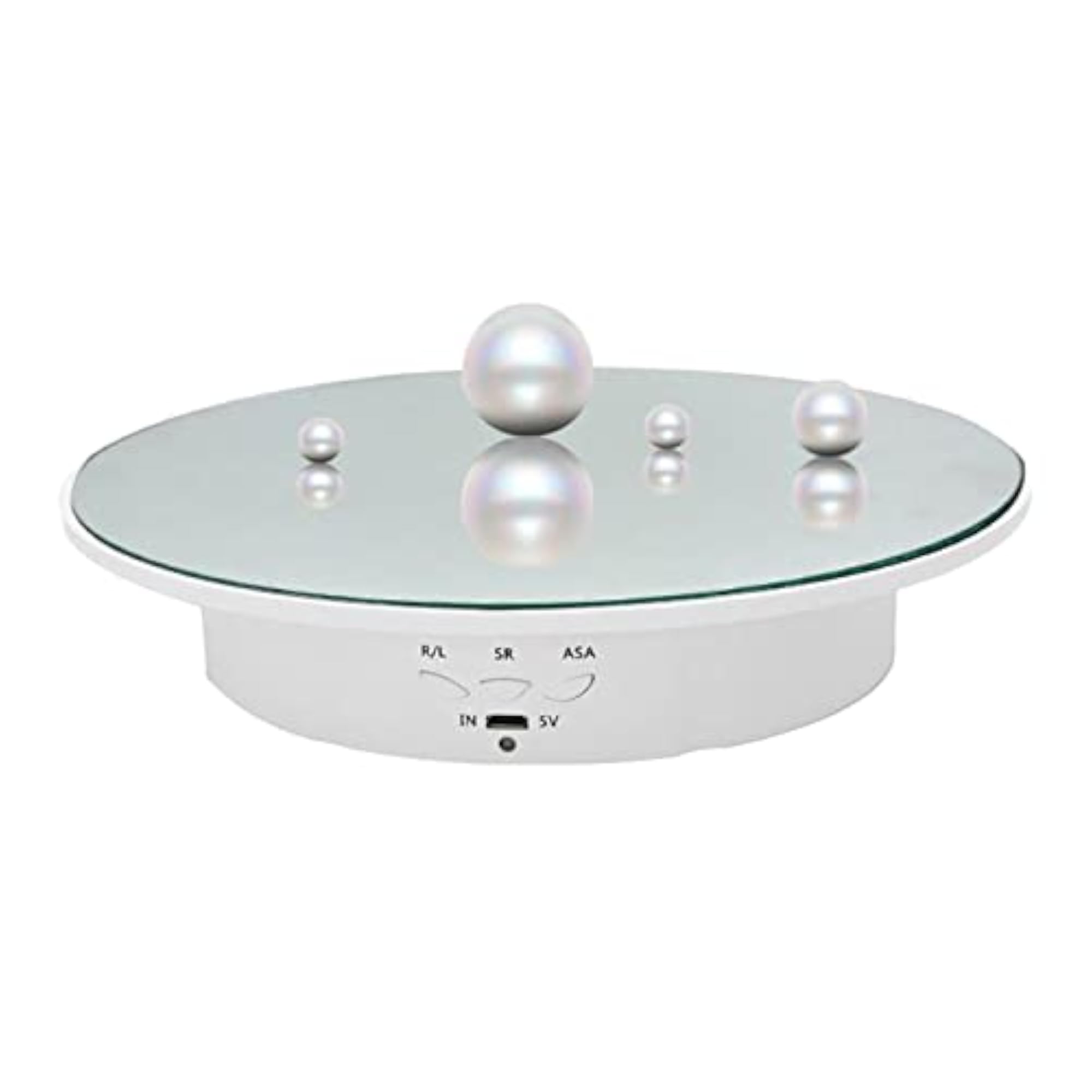 Rotating Display Stand Jewelry Shoes Adjustable Revolving Mirror