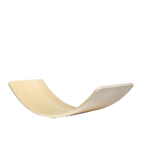 hanshanyan 木製バランスボード 高級表面コーティング 軽量設計 子供 大人 体幹トレーニング フィットヨガボード スポーツ バランス訓練 遊び道具 運動器具 室内遊び 小学生用遊具 木育 おもちゃ アスレチック (XL・無地木製モヘア)