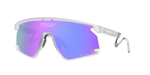 Image of Oakley Bxtr Prizm Sunglasses Mt Clear /Prizm Violet, One Size