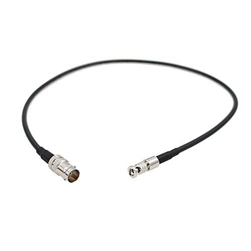 HangTon 6G SDI ビデオケーブル HD マイクロBNC - メス BNC アダプター Blackmagic Video Assist 5インチモニター、マイクロスタジオカメラ 4K G2 ATEM 15cm