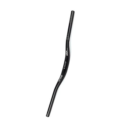 Hamimelon 31.8mm Manillar Elevado Curvo de Aleación de Aluminio para Bicicleta MTB Montaña Carretera Bici Universal (Negro, 720mm)