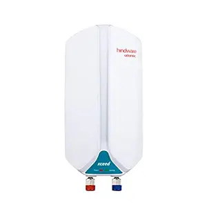 Hindware Atlantic Xceed 3L Instant Water Heater With Copper Heating Element & High Grade Stainless Steel Tank (White), Wall Mounting
