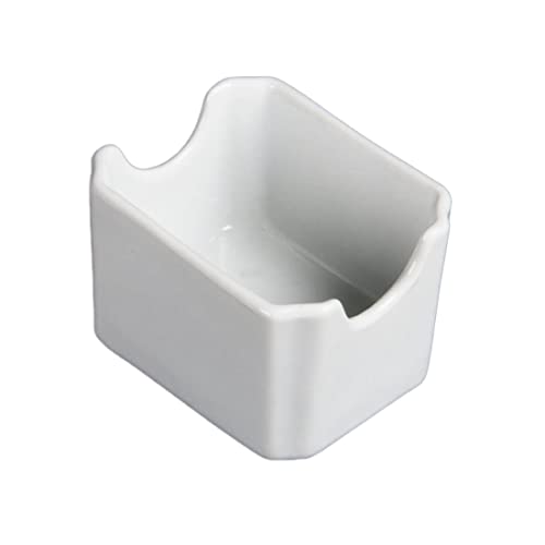 Olympia White Ware Sachet Holders Porcelain Case Storage White 70X90mm 6pc
