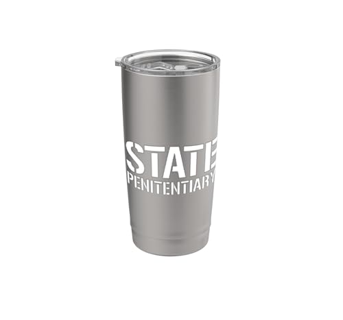Camiseta de uniforme de prisión penitenciaria estatal Vaso térmico de acero inoxidable de doble pared