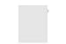 Kleer-Fax Letter Size Individually Numbered 1/25th Cut Side Tab Index Dividers, 25 Sheets per Pack, White, Number 79 (91079)