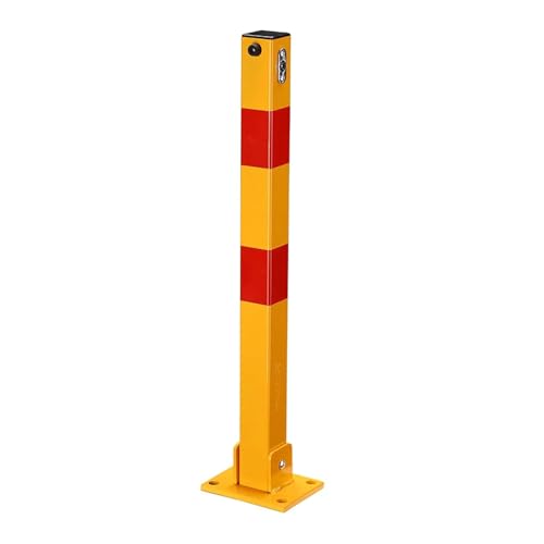 Bornes de sécurité en acier jaune haute visibilité pour voies de circulation - 2