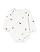 Produktbild Noppies Baby-Unisex U Romper ls Ashalim AOP Formender Body, Elfenbein (Whisper White P198), (Herstellergröße: 74)