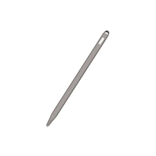 cltgxdd Apple Pencil 第2世代 カバー シリコン アップルペンシル用ケース 全面保護カバー 握りやすい 充電可能 耐衝撃 キズ防止 滑り止め防塵 紛失防止キャップ (はいいろ)