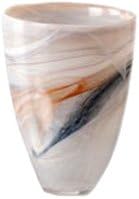 Shiraleah Taupe Polished Alabaster Round Vase