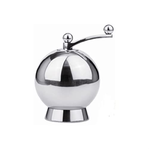 FEELIN La Salière et la Poivrière Salt Rond et poivron en Acier Inoxydable Sel Salt Grinder Grinder réglable Chilier Chilis Moulin à Poivre