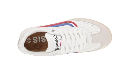 Genesis 1005282 G-Volley Sugar Corn - Damen Schuhe Sneaker - White-Red-Blue, Größe:44 EU