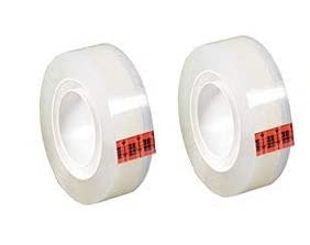 SEJASCOLLECTIONS | Pack of 2 | Cello Tape 18 MM (18 mmX 33 Meters, Transparent) BOPP SELLO TAPE | Self Adhesive Transparent Cello Tape | Single Side (Pack of 2)
