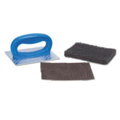 Griddle Pad Holder Kit, 4" X 5 1/4", Blue, 10/Carton