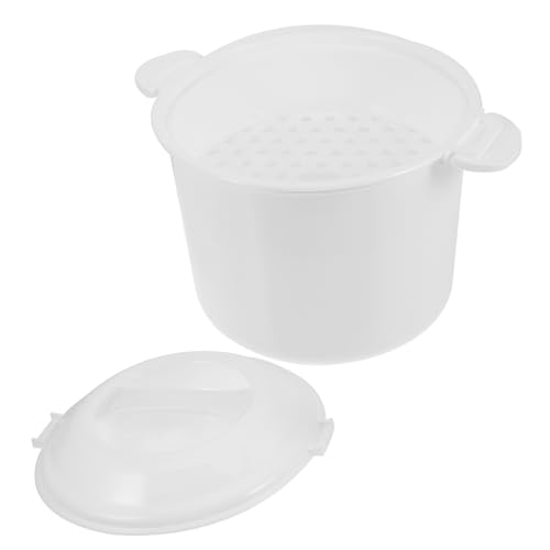 ELAYARD 電子レンジ対応容量多機能米炊き器 蓋付き軽量プラスチック製調理容器 簡単調理で軟らか米も可能 家用ご飯蒸し器