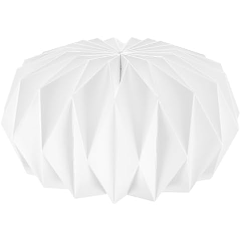 OSALADI White Pleated Origami Lamp Shade Cover